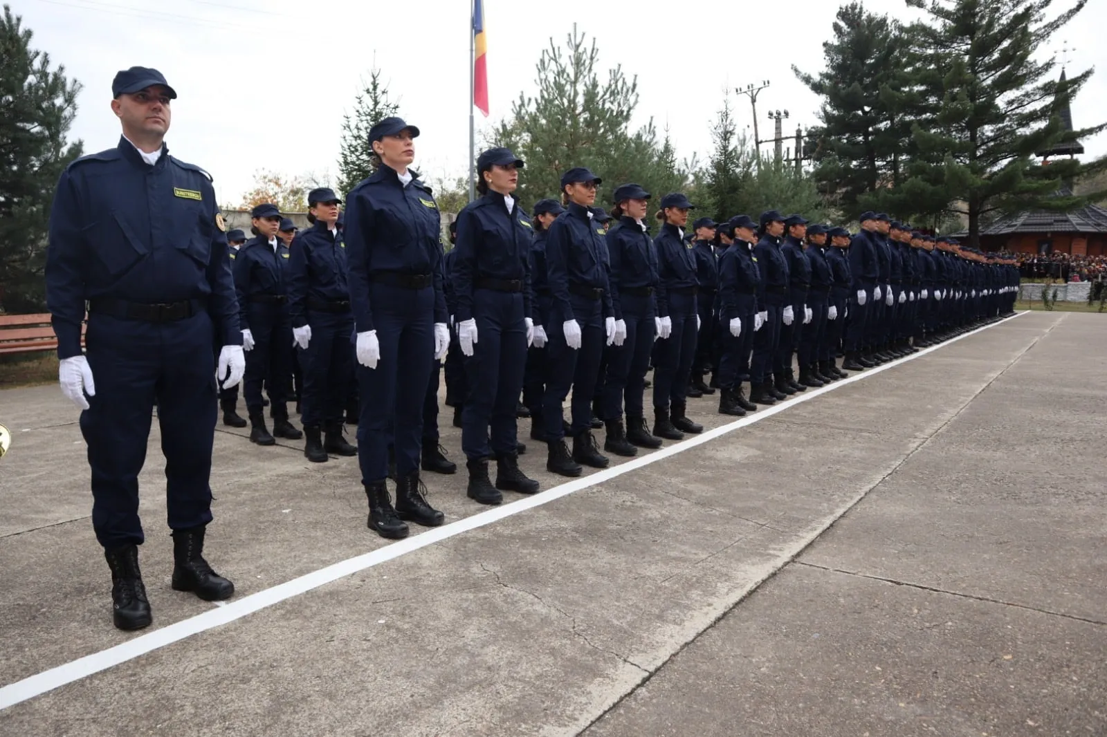 Careu de agenți de penitenciare, la ceremonie
