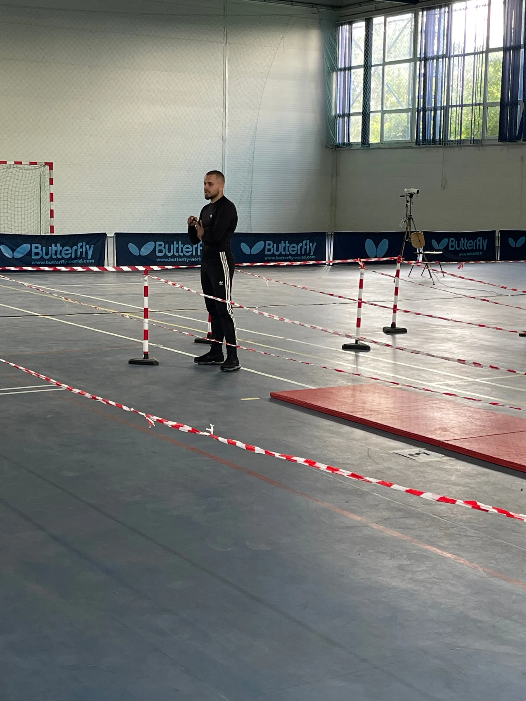 Sala de pregătire din Strehaia, cu traseul practic-aplicativ montat